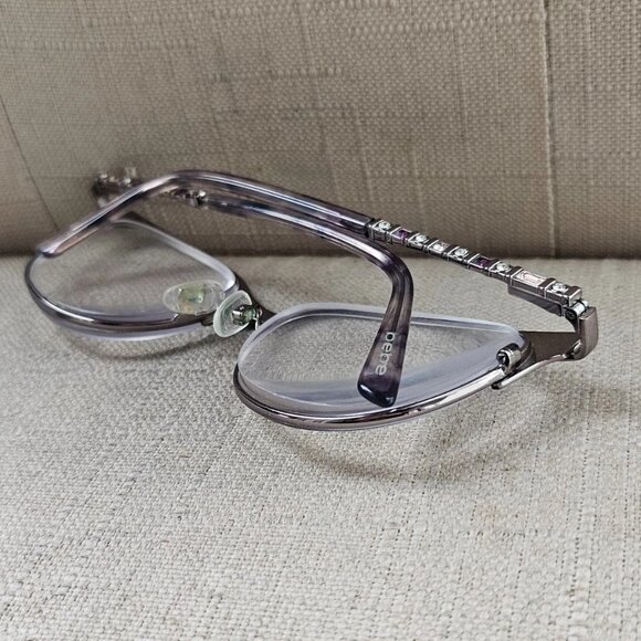bebe Women Glasses Frame BB5224 Plum Tone Eye Wear Eyeglasses 52[]17 135 - Picture 7 of 12
